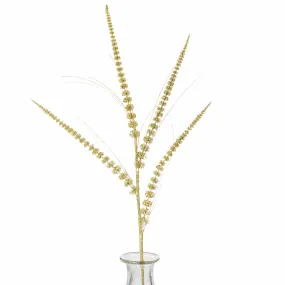 36" Glitter Amaranthus Spray: Gold