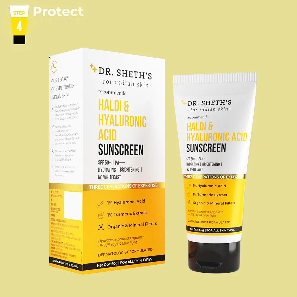 Haldi & Hyaluronic Acid Sunscreen - 50gm