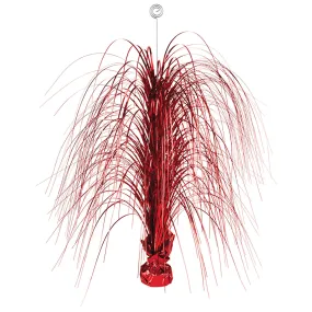 Large Foil 28in Spray Centerpiece - Red