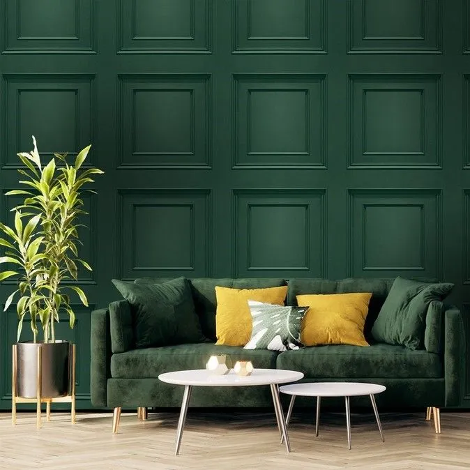 Oliana Wood Panel Effect Wallpaper
