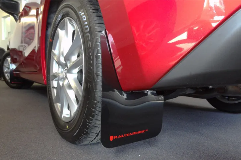 Rally Armor 2014  Mazda3/Mazdaspeed3 UR Black Mud Flap w/ Grey Logo