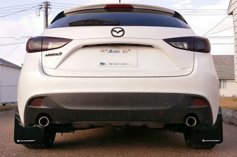 Rally Armor 2014  Mazda3/Mazdaspeed3 UR Black Mud Flap w/ Grey Logo