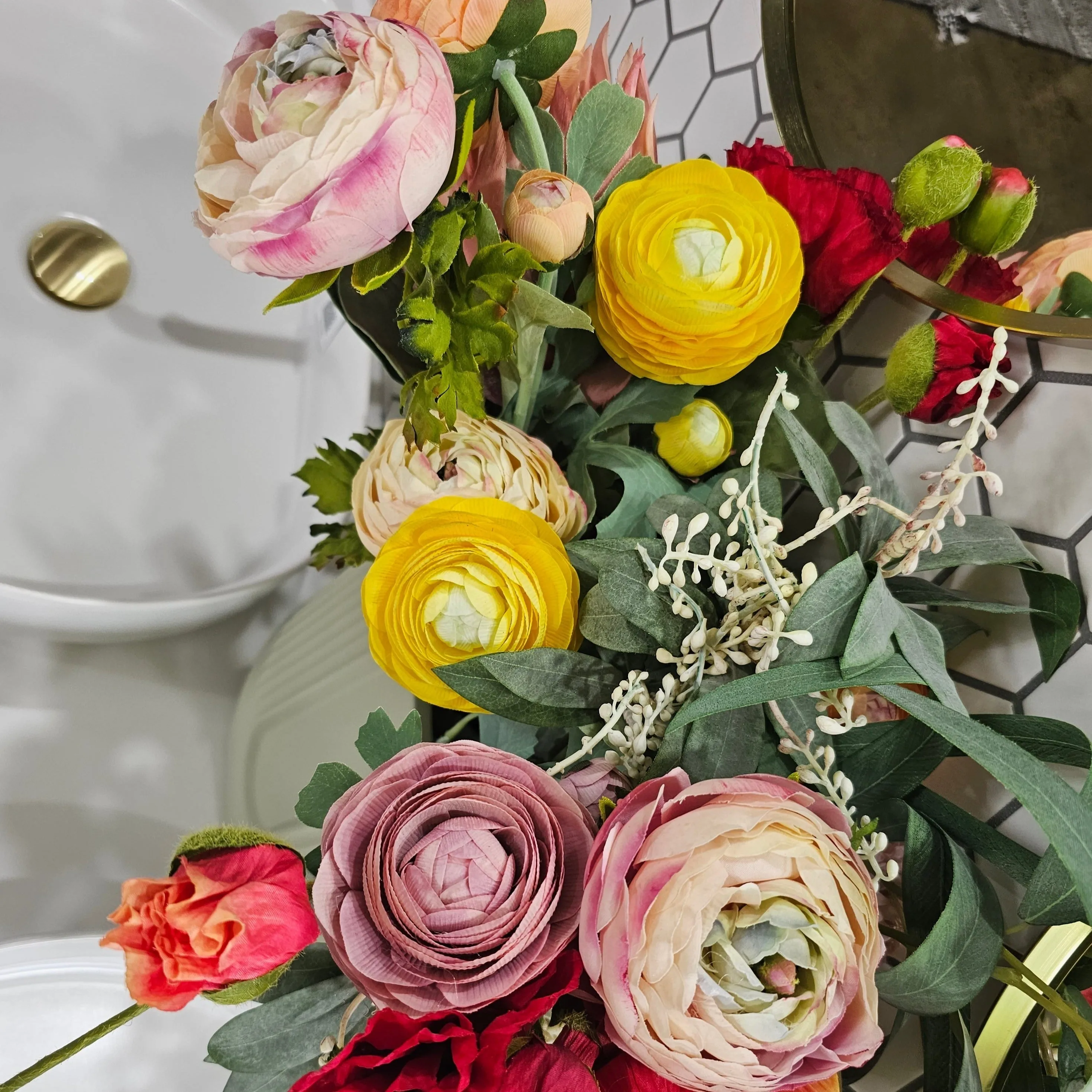 Ranunculus Spray Yellow 50CML