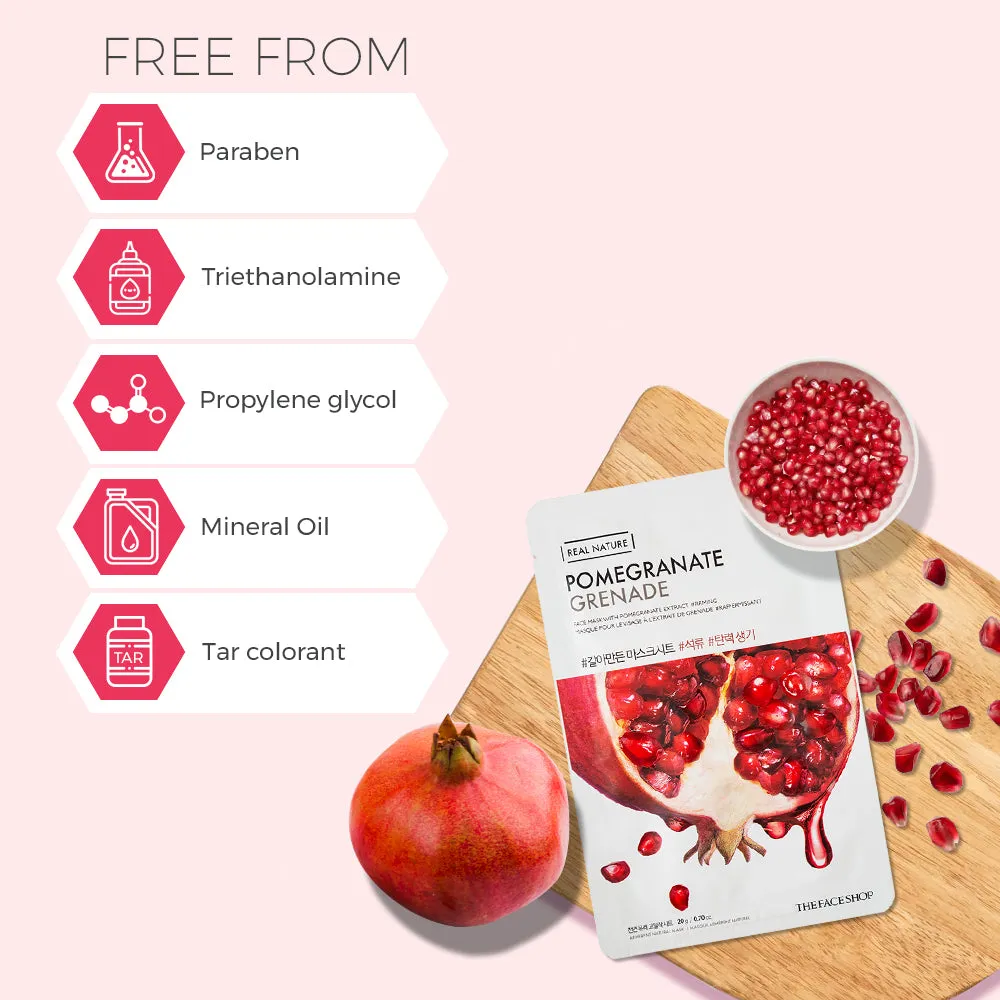 Real Nature Pomegranate Face Mask