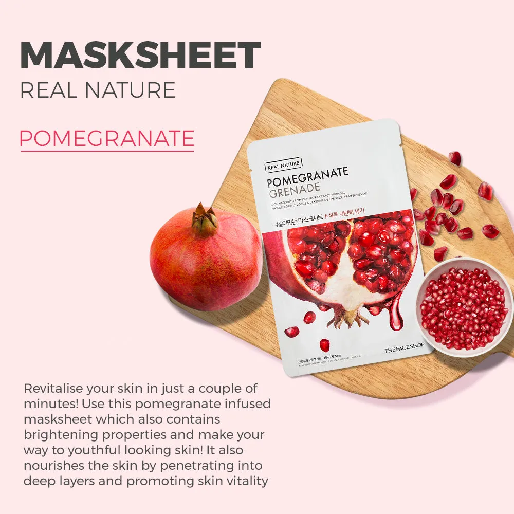 Real Nature Pomegranate Face Mask
