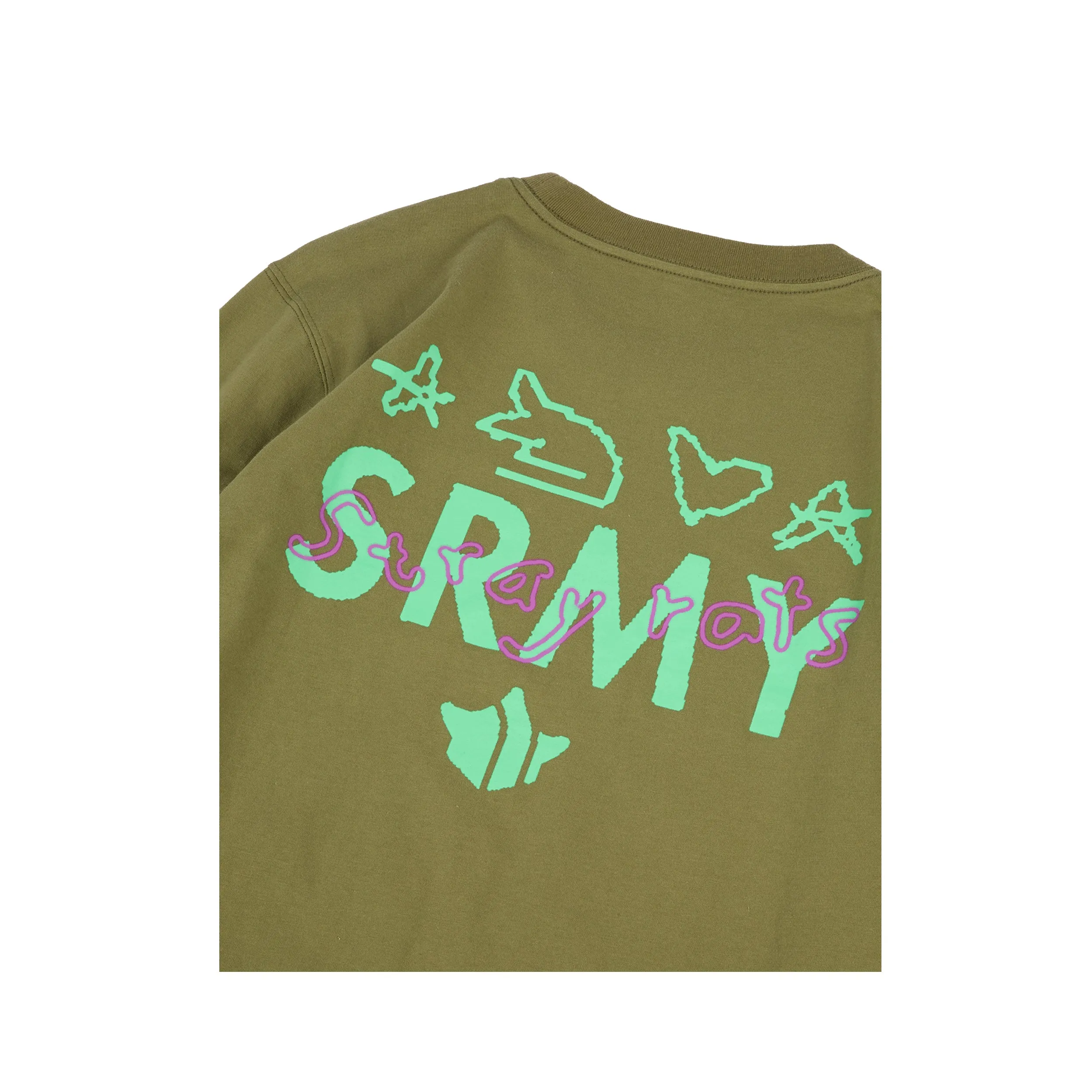 SR/MHI SRMY Spray Long Sleeve Tee