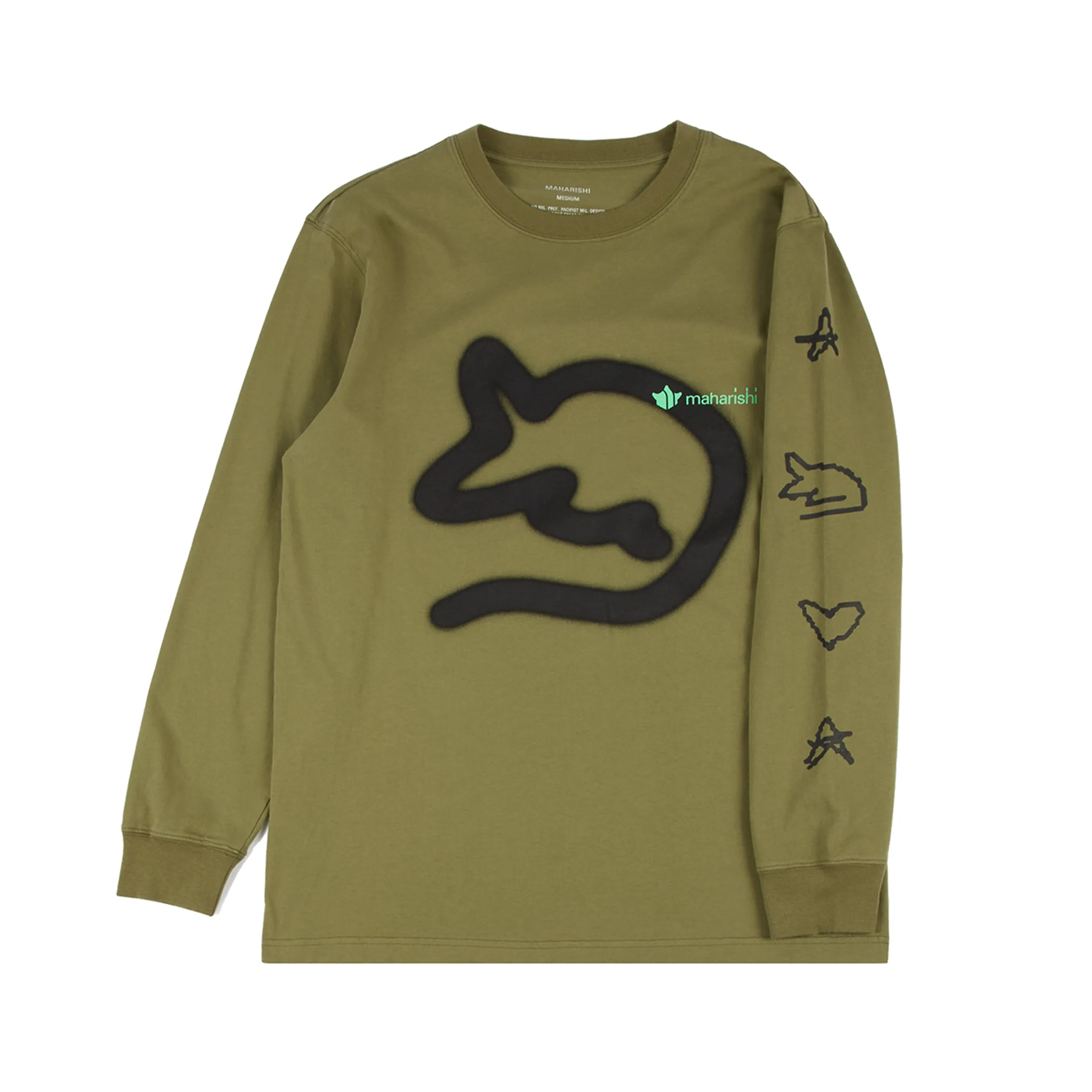 SR/MHI SRMY Spray Long Sleeve Tee