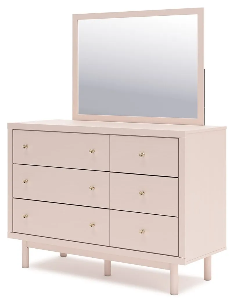 Wistenpine - Blush - Dresser And Mirror